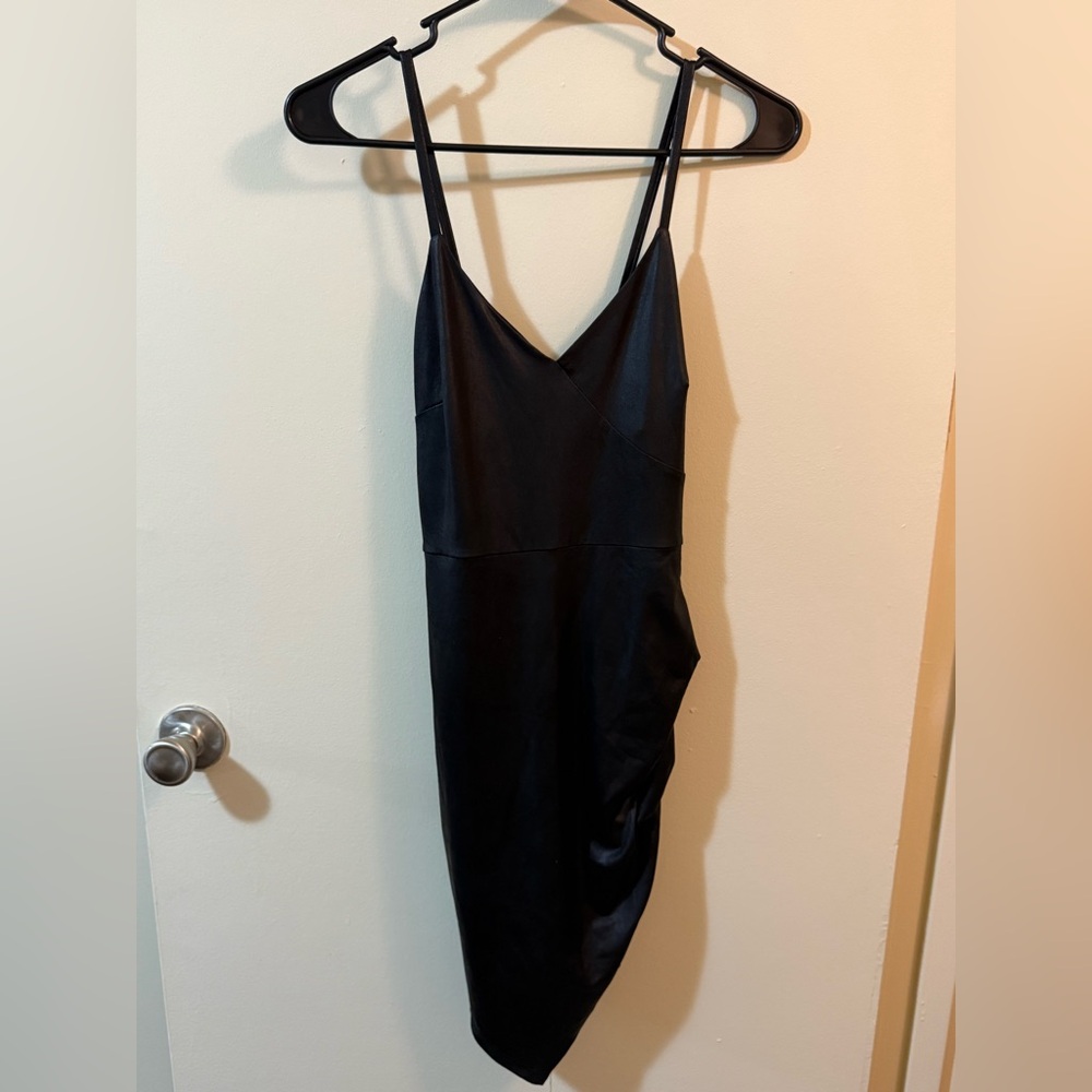 Elegant Black Spaghetti Strap Dress